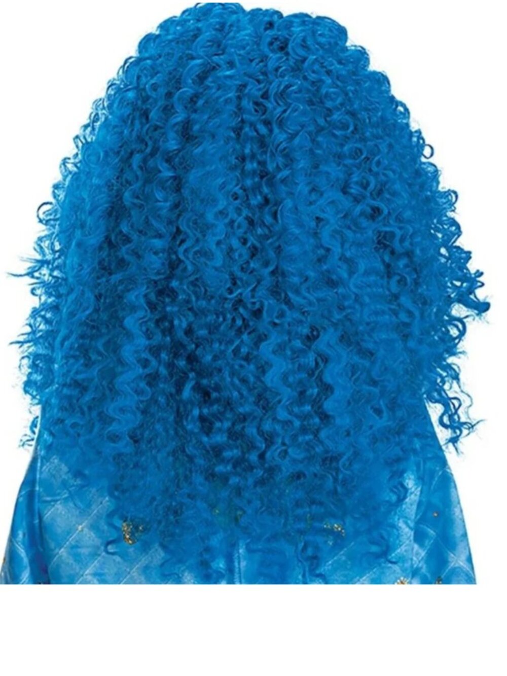 Descendants Chloe & WIG Halloween Costume 7/8 Blue Deluxe Disney Kids Girls - Picture 8 of 13